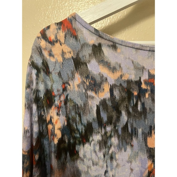 Soft Surroundings Nanette Maxi Dress Watercolor Floral 3/4 Sleeve Women's Sz 1X - Picture 8 of 11